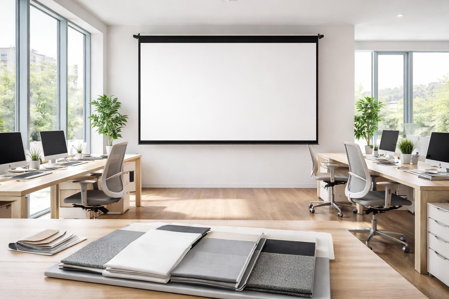 découvrez comment choisir un écran de projection adapté à une salle d'agence lumineuse en tenant compte des critères essentiels pour une visibilité optimale et une qualité d'image parfaite.