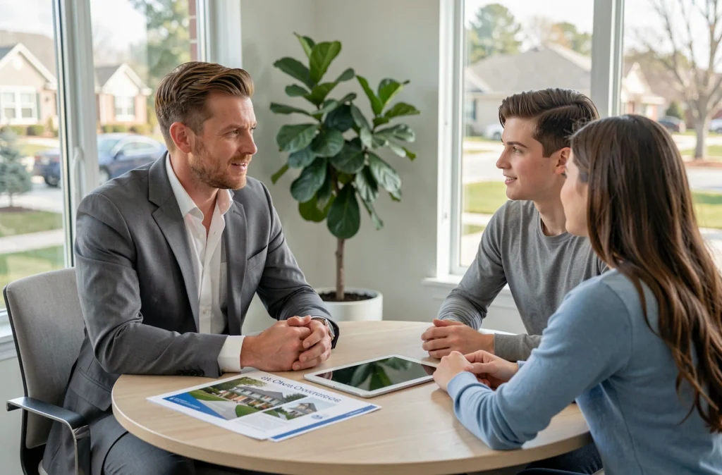 Conseiller Artémis Courtage à Olivet accompagnant un couple dans leur projet immobilier