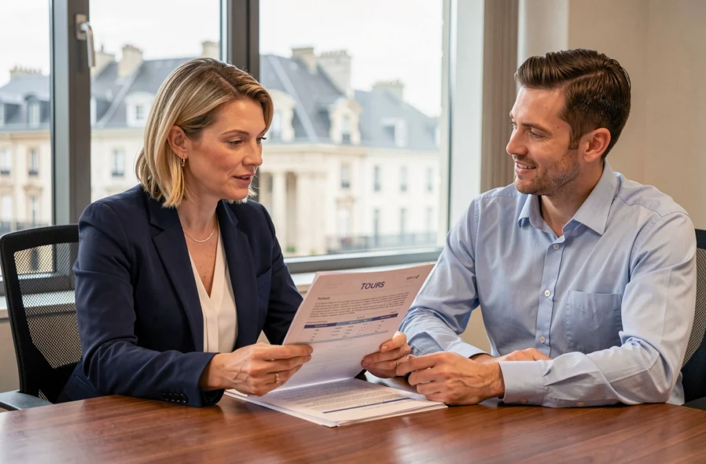 Courtier Artémis Courtage de Tours conseillant un client pour un prêt immobilier