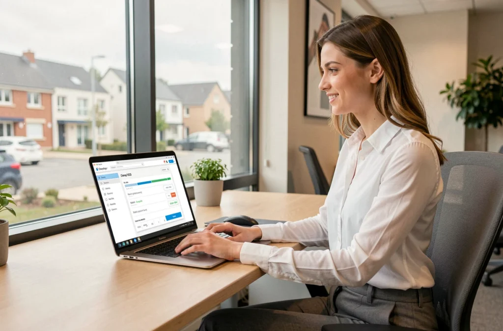 Conseillère Meilleurtaux.com à Chambray-lès-Tours comparant des offres de prêt immobilier en ligne